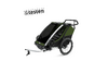 Testvelo Kinderanhänger Thule Chariot Cab 2, cypress green, onesize