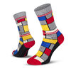 Le Patron Classic Jersey Look Socks mondrian grey 39-42